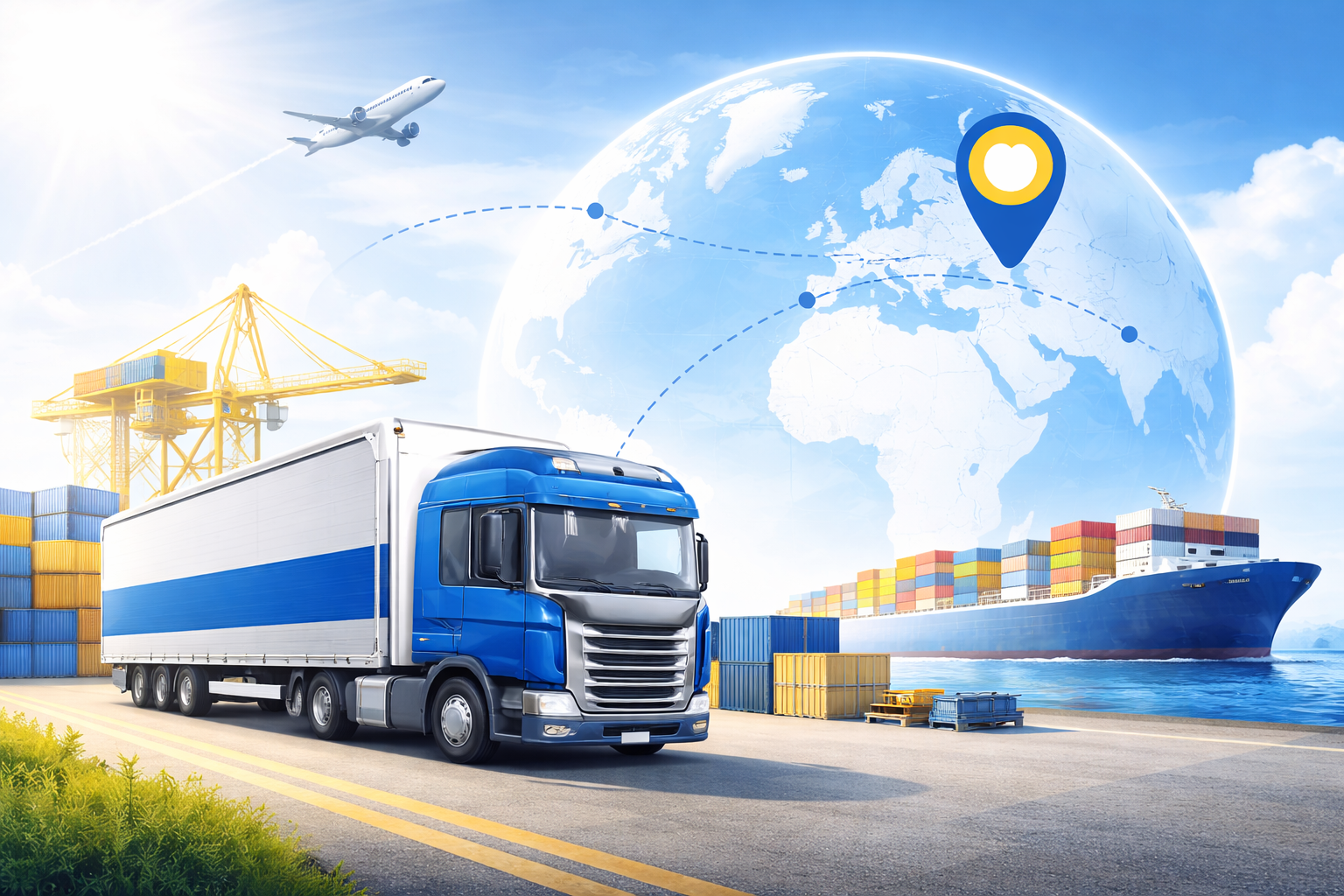 Spedizione internazionale con etichetta